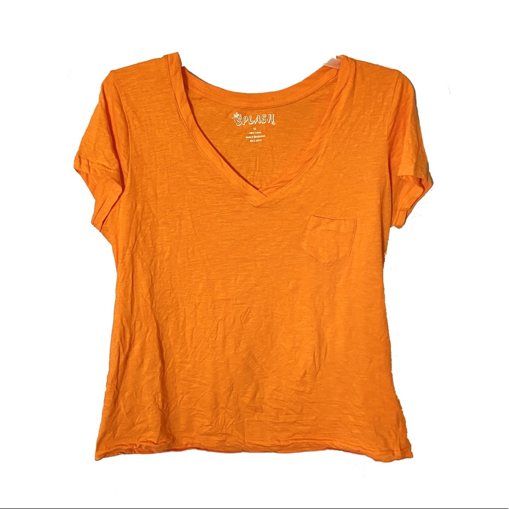 Women’s Orange Pocket Tee